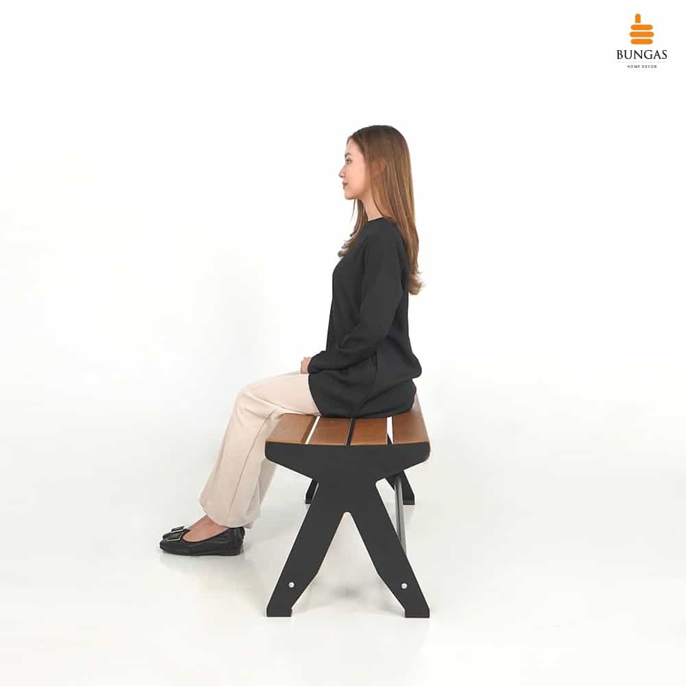 Aruna Bench Double Backless - Gambar 3
